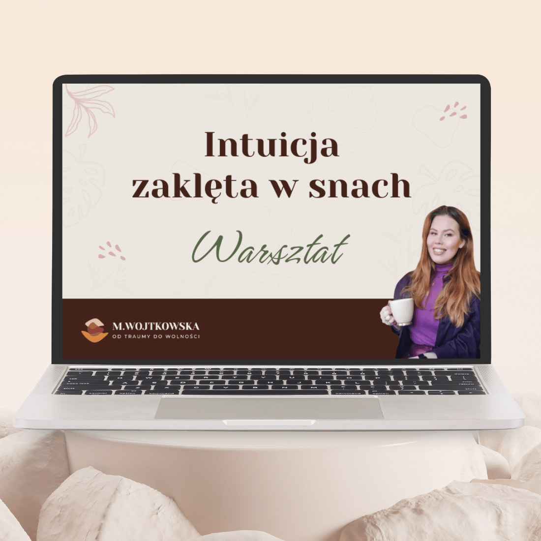 Grafika laptop z warsztatem "Intuicja zaklęta w snach"